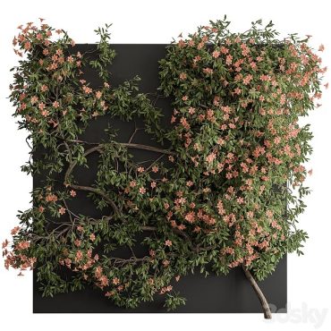 مدل سه بعدی گل دیواری 235 مدل سه بعدی گل دیواری 235