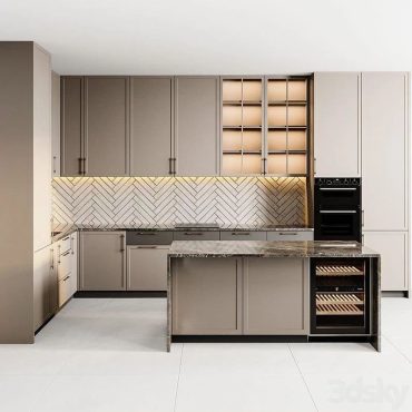 مدل سه بعدی کابینت مدرن 642 مدل سه بعدی کابینت مدرن 642